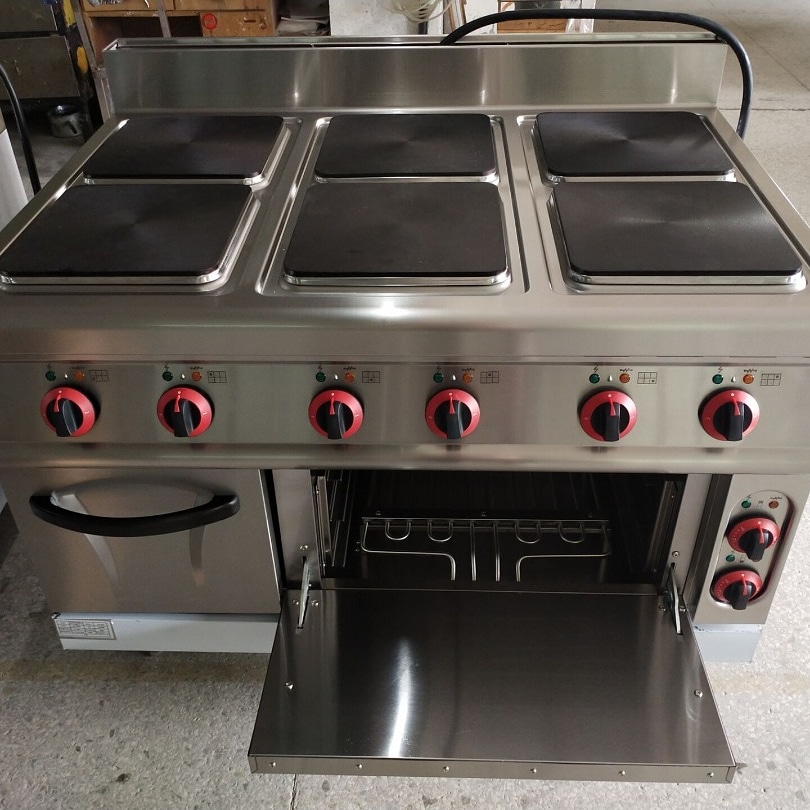 6-Plate Electric Cooker with Oven