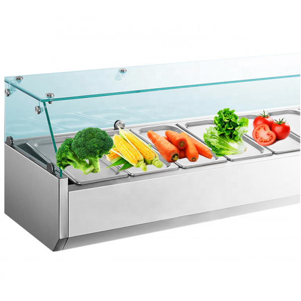 Salad bar refrigerator restaurant equipment cold showcase