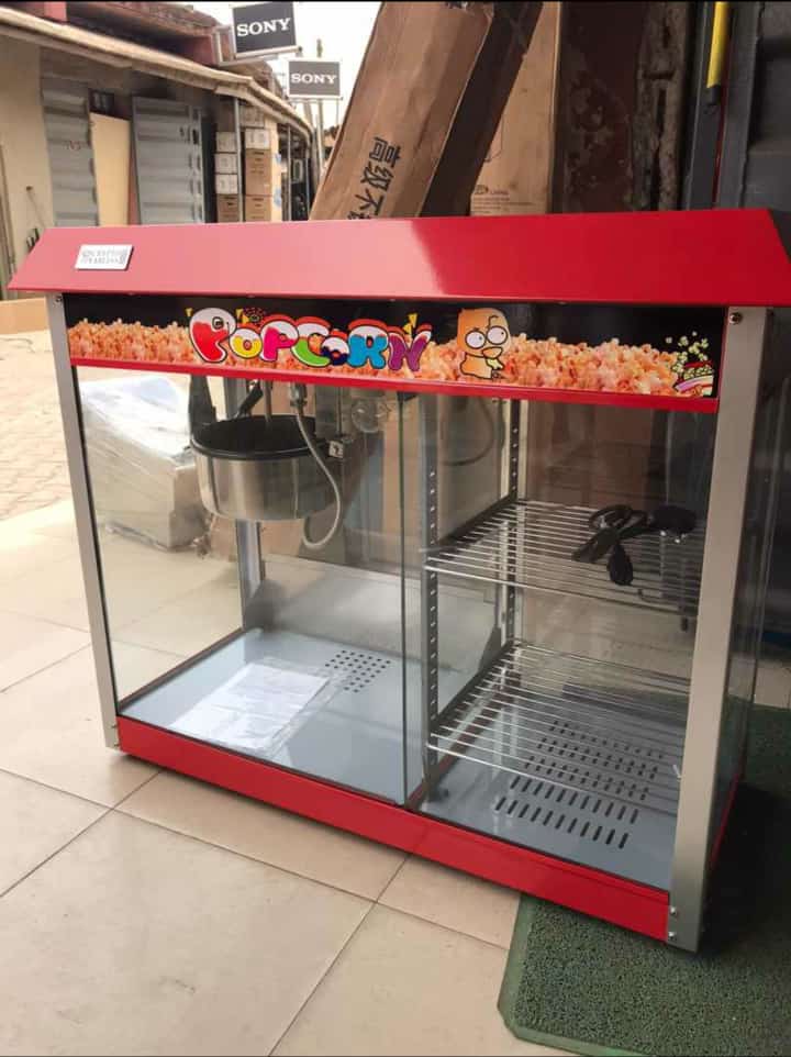 Popcorn Machine& Warming Showcase