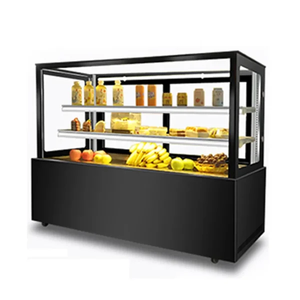 Square Cake Display Showcase