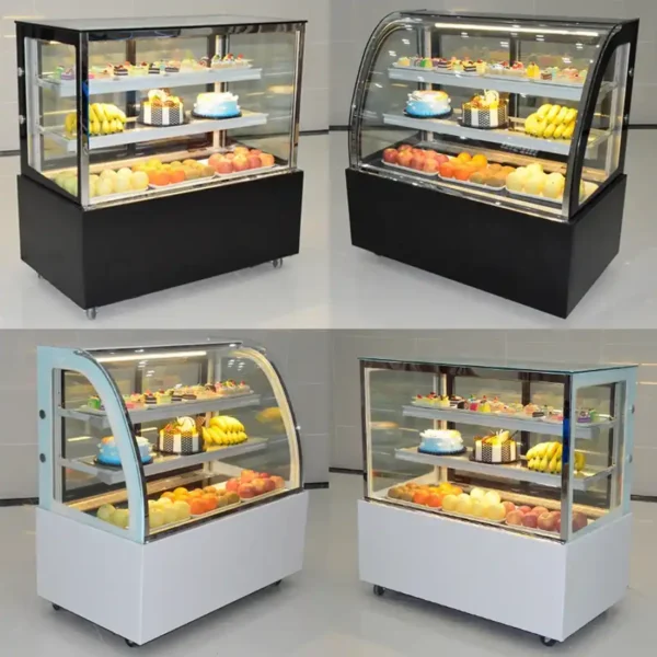 Square Cake Display Showcase