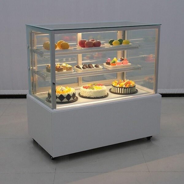 Square Cake Display Showcase