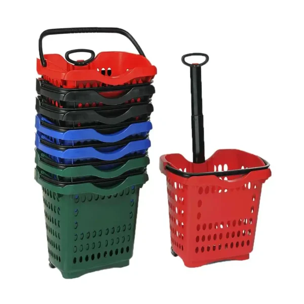 Supermarket Shopping Basket Trolley