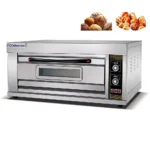 1 Deck 3 Trays Commercial Kitchen Gas Oven Bakery Machine Equipment Baking Oven Bread Cake Deck Oven