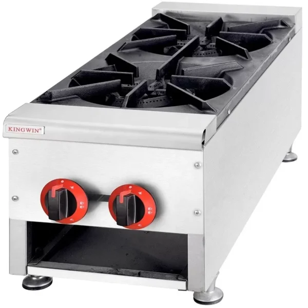 Table Top Commercial Gas Stove with 2 Burner