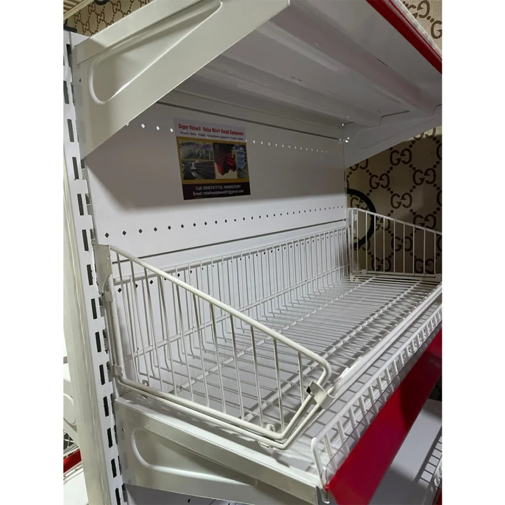Supermarket Shelf with Basket